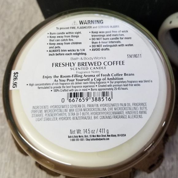 "Freshly Brewed Coffee" BBW 3 Wick Candle - Picture 4 of 7